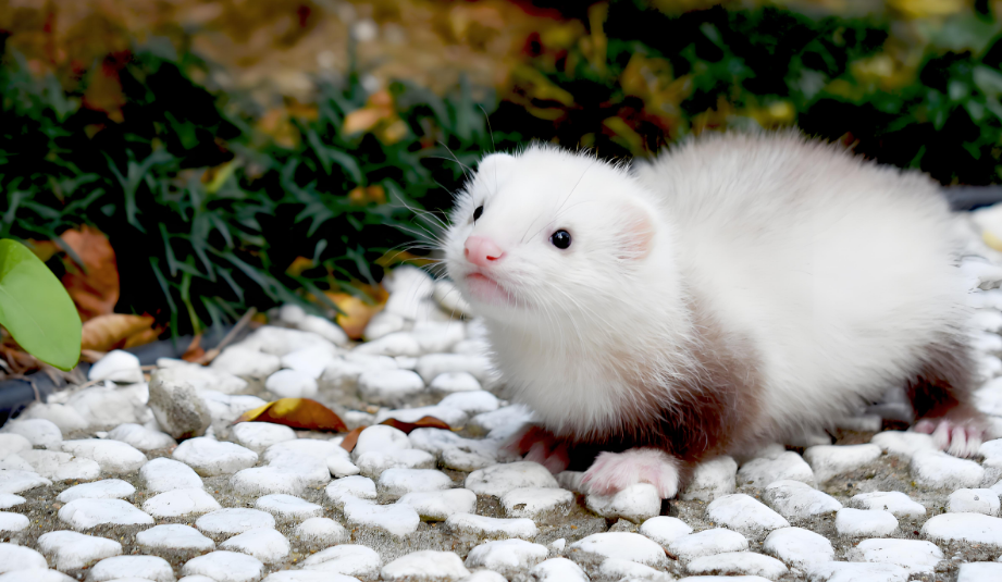 雪貂的毛色花纹也太萌了吧！