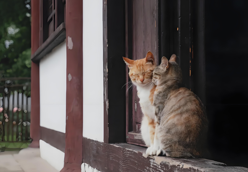 猫咪哪能参透孩童的奇思妙想，可不就乖乖顺着那些小要求吗？