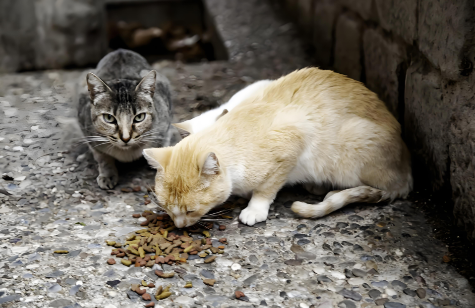 小区里的暖心约定：姑娘喂猫，猫送 “礼”