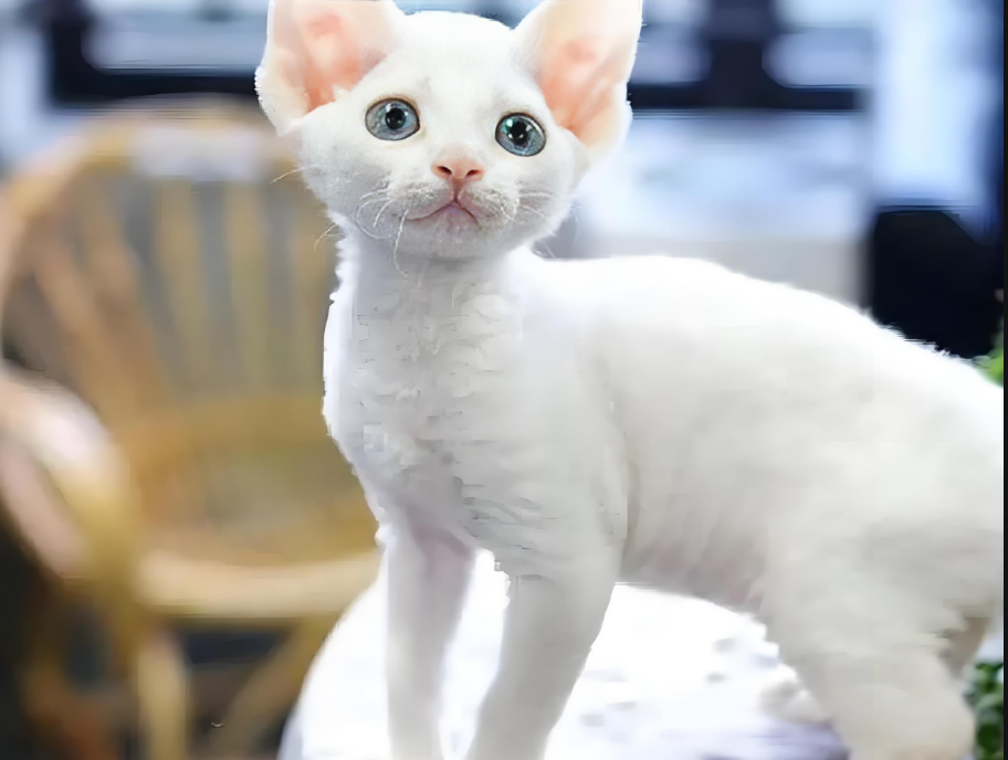 自带 “羊绒卷” 的活力伙伴 —— 康沃尔卷毛猫养护指南