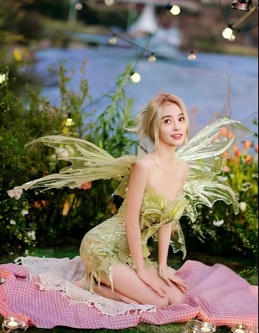 方圆广告造型被指复制杨颖森林精灵，粉丝提醒后补Tag并致歉