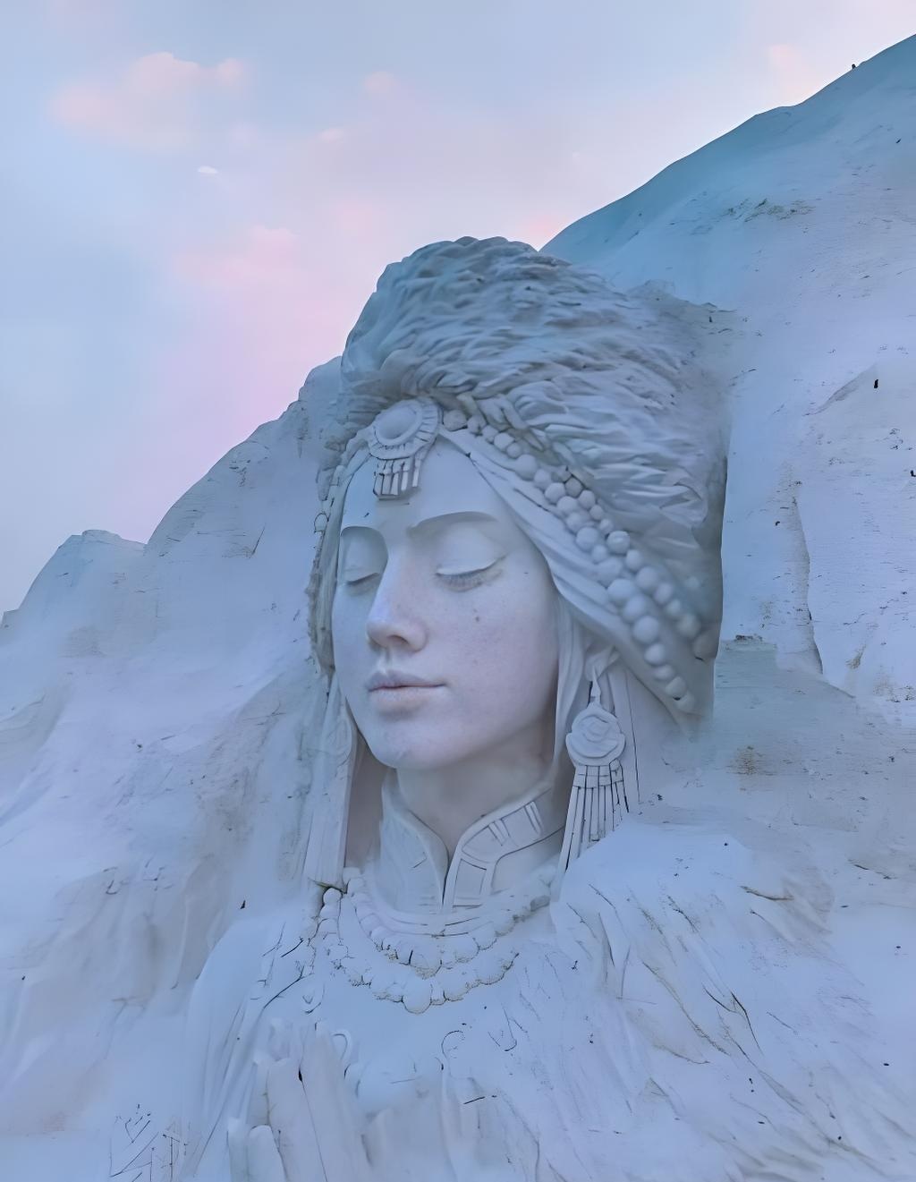 珠穆朗玛雪山女神惊艳亮相，网友直呼艺术巅峰