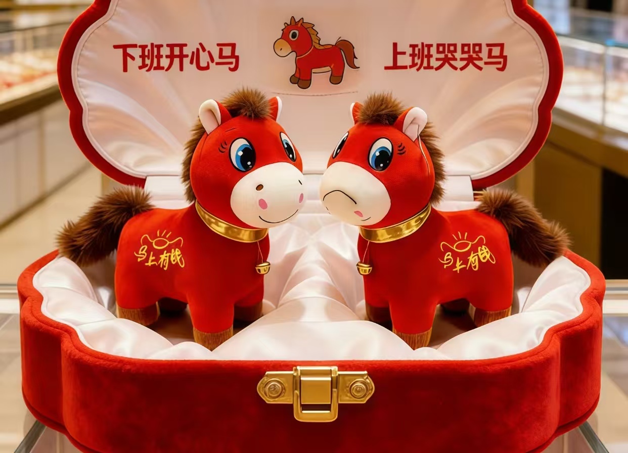 新年第一匹“黑马”文创！“哭哭马”意外走红，生产线紧急扩至十几条