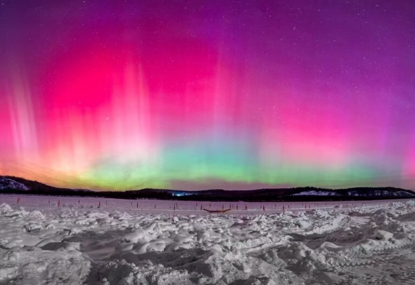 破纪录！Kp=9 级地磁暴突袭，我国北方竟现 “南极光同款”极光秀？