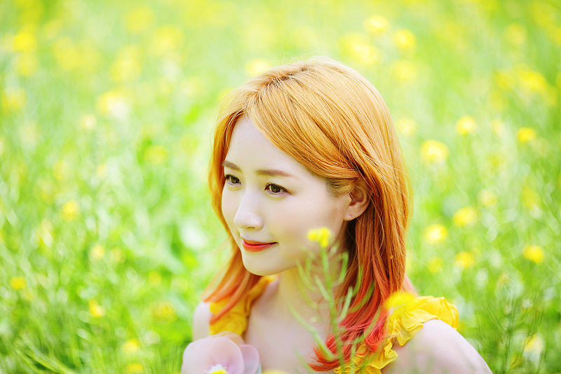 闯入春日花海✨是橘子汽水味的甜妹呀