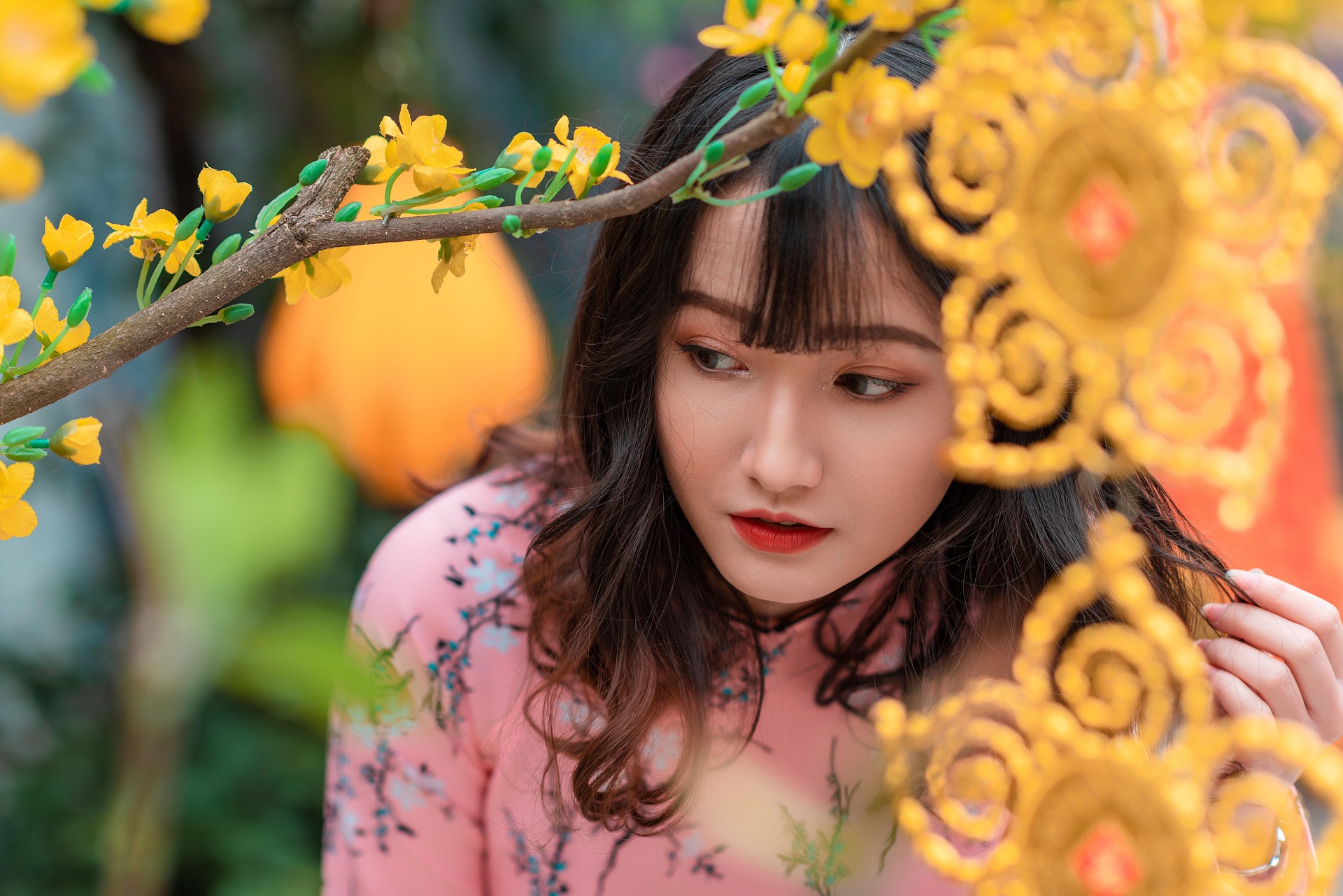 🌸粉韵花枝间 | 东方古典雅致写真 | 温柔岁月定格