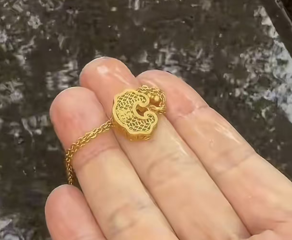 差点中招！内蒙古女子捡到水坑金项链，细看赶紧扔掉