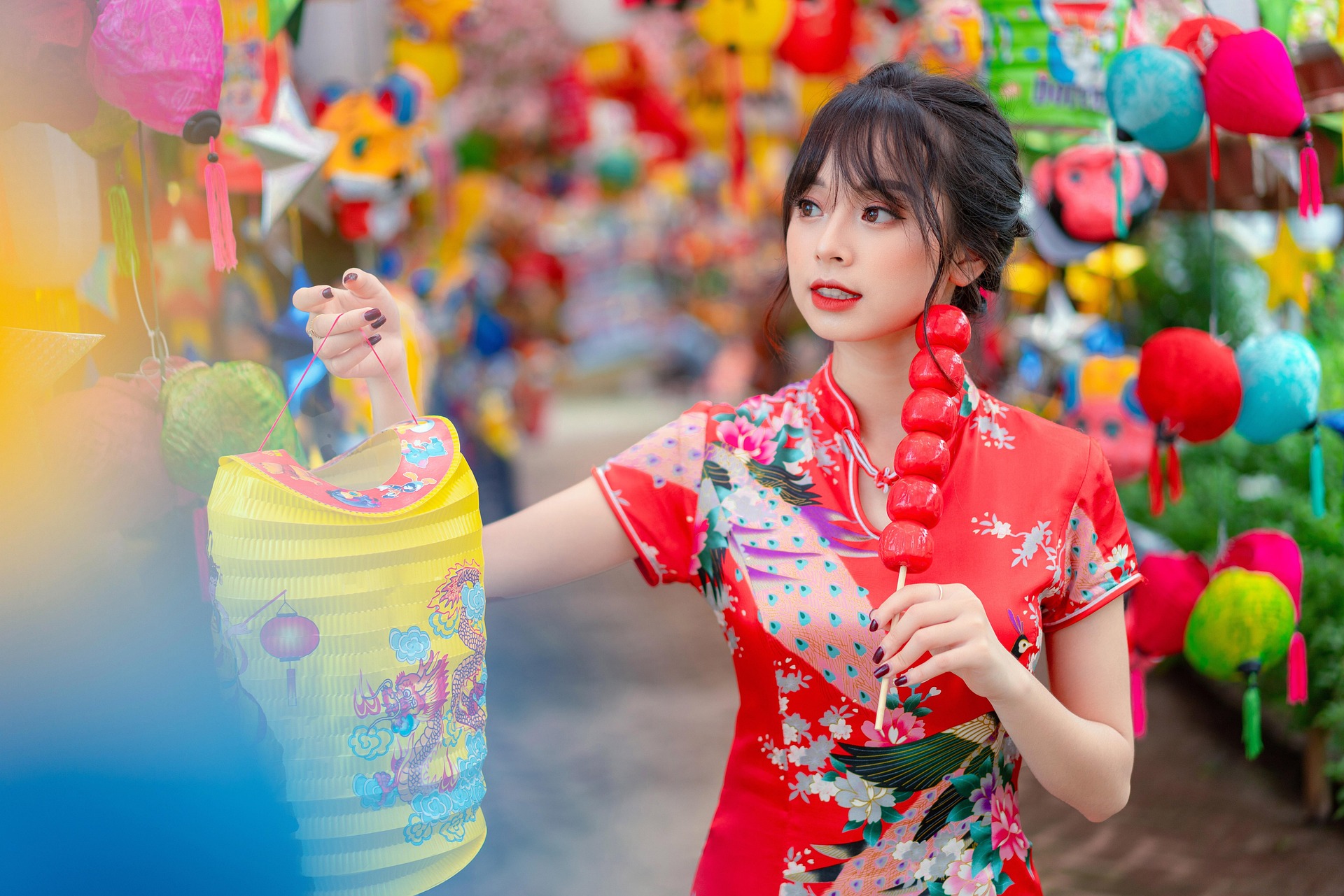 ✨灯笼市集写真｜糖葫芦道具，拍出国风喜庆大片