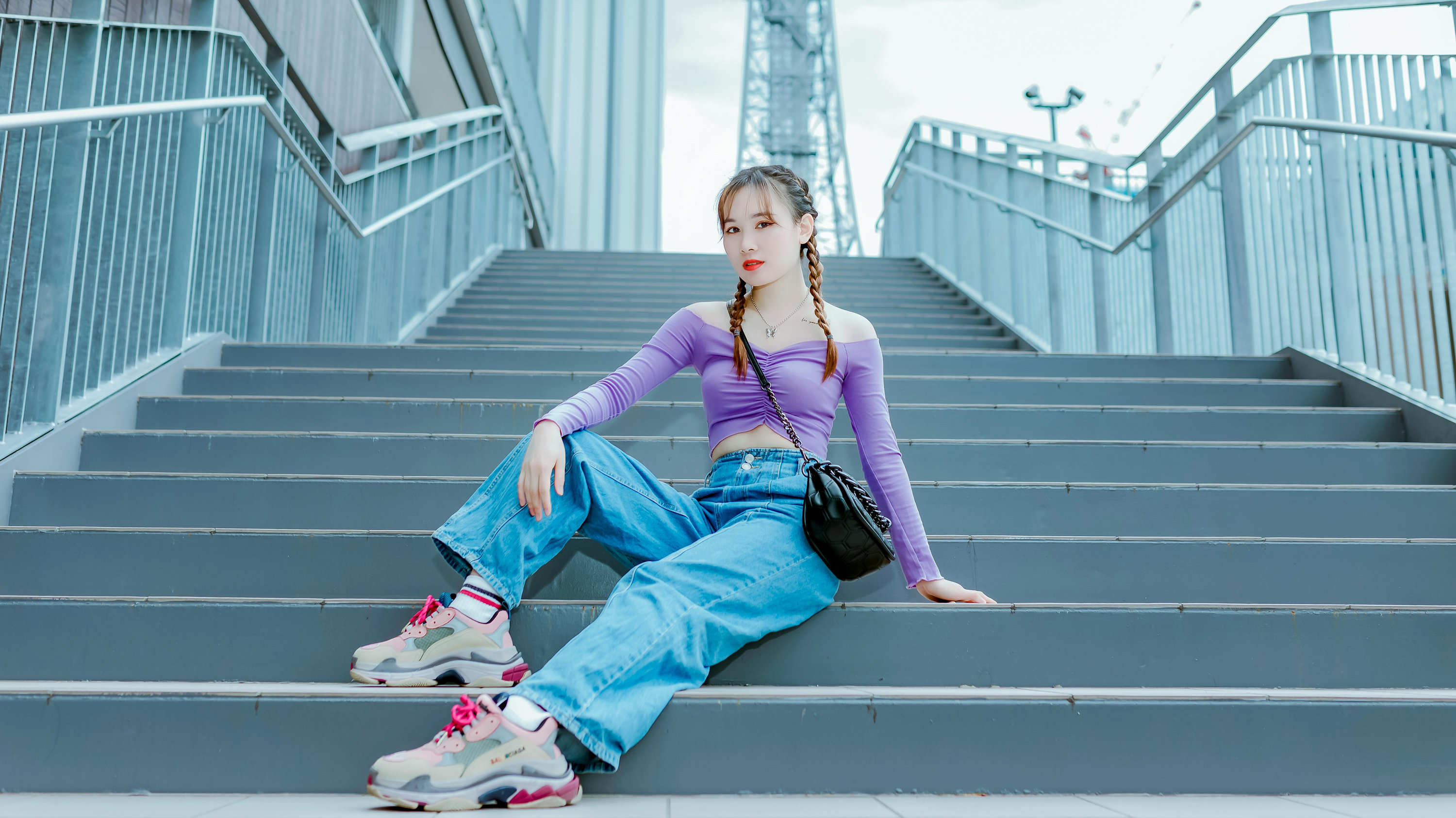 蓝调街头人像｜被清冷氛围感与少女感包裹的瞬间💙